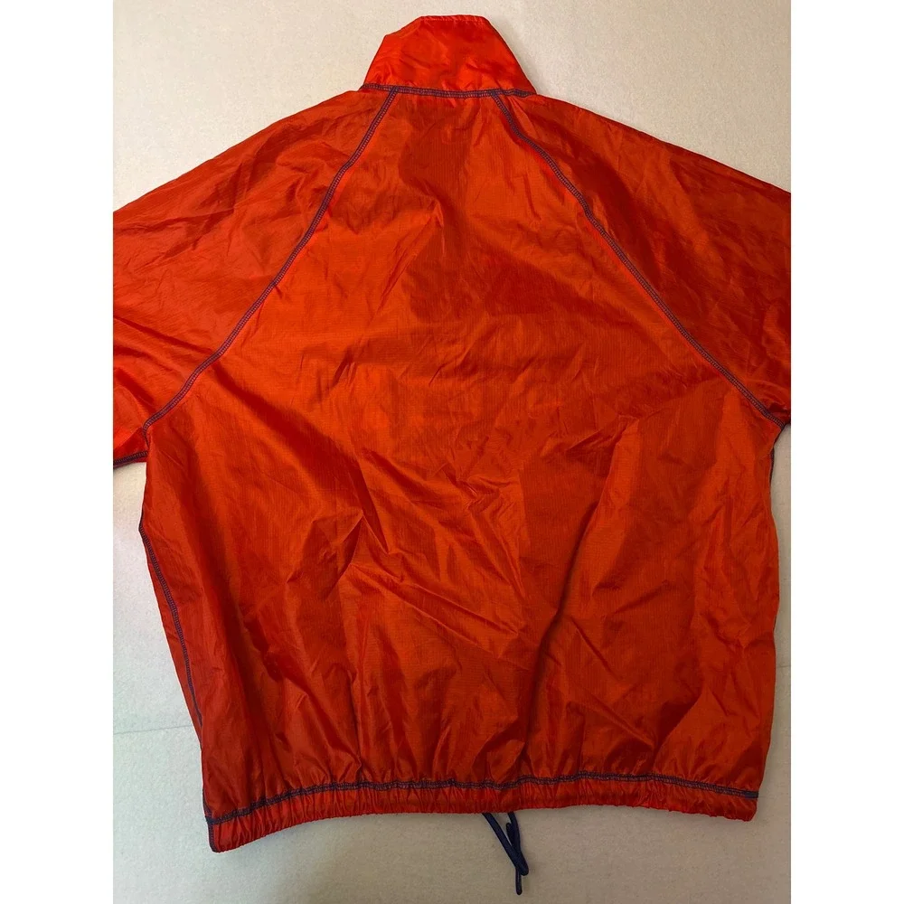 Forever 21 Wilson Red Quarter Zip Ripstop Windbreaker Jacket Large Reversible